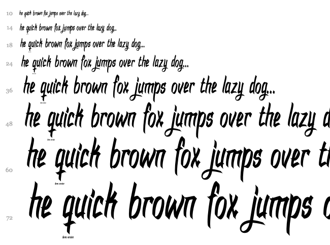 DHF Dexgraffiti Return font waterfall